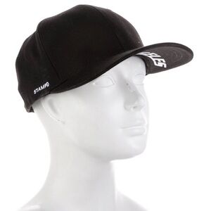 STAMPD Black Cap with White Lettering